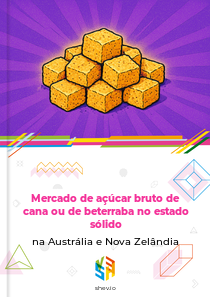 Mercado de açúcar bruto de cana ou de beterraba no estado sólido na Austrália e Nova Zelândia