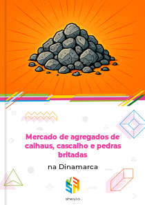 Mercado de agregados de calhaus, cascalho e pedras britadas na Dinamarca