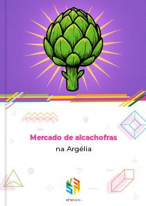 Mercado de alcachofras na Argélia