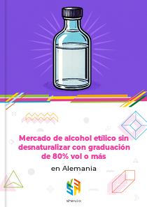 Mercado de alcohol etílico sin desnaturalizar con graduación de 80% vol o más en Alemania