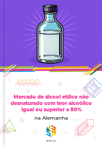 Mercado de álcool etílico não desnaturado com teor alcoólico igual ou superior a 80% na Alemanha