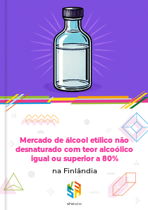 Mercado de álcool etílico não desnaturado com teor alcoólico igual ou superior a 80% na Finlândia