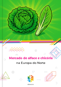 Mercado de alface e chicória na Europa do Norte