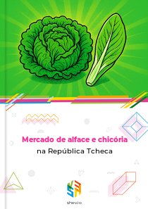 Mercado de alface e chicória na República Tcheca