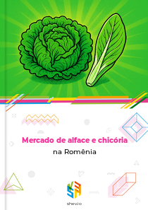 Mercado de alface e chicória na Romênia