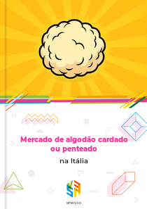 Mercado de algodão cardado ou penteado na Itália