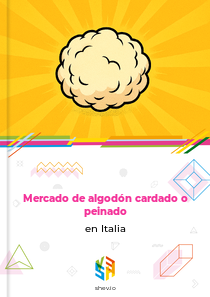 Mercado de algodón cardado o peinado en Italia