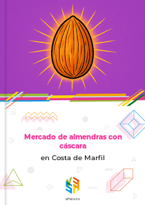 Mercado de almendras con cáscara en Costa de Marfil