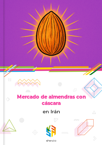 Mercado de almendras con cáscara en Irán