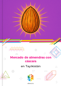 Mercado de almendras con cáscara en Tayikistán
