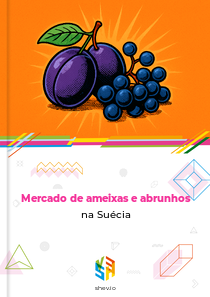 Mercado de ameixas e abrunhos na Suécia