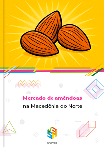 Mercado de amêndoas na Macedônia do Norte