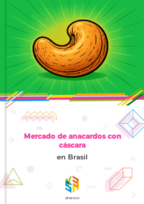 Mercado de anacardos con cáscara en Brasil