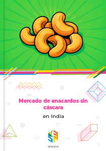 Mercado de anacardos sin cáscara en India