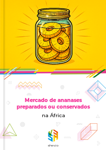Mercado de ananases preparados ou conservados na África