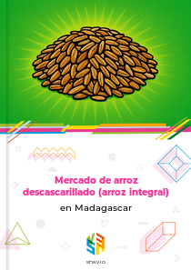 Mercado de arroz descascarillado (arroz integral) en Madagascar