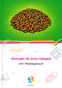 Mercado de arroz integral em Madagascar