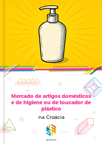 Mercado de artigos domésticos e de higiene ou de toucador de plástico na Croácia