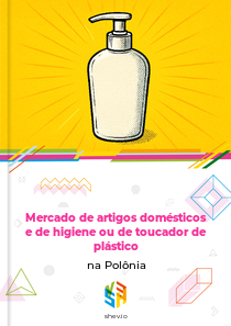 Mercado de artigos domésticos e de higiene ou de toucador de plástico na Polônia