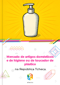 Mercado de artigos domésticos e de higiene ou de toucador de plástico na República Tcheca