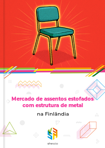 Mercado de assentos estofados com estrutura de metal na Finlândia