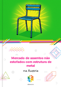 Mercado de assentos não estofados com estrutura de metal na Áustria