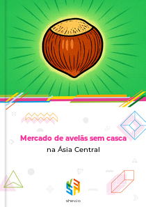 Mercado de avelãs sem casca na Ásia Central