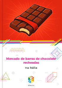 Mercado de barras de chocolate recheadas na Itália