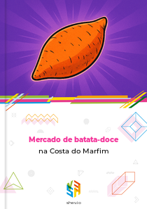 Mercado de batata-doce na Costa do Marfim