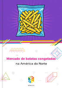 Mercado de batatas congeladas na América do Norte