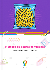 Mercado de batatas congeladas nos Estados Unidos