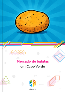 Mercado de batatas em Cabo Verde