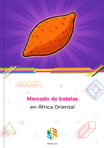 Mercado de batatas en África Oriental