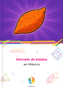 Mercado de batatas en México