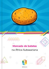 Mercado de batatas na África Subsaariana