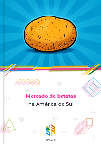Mercado de batatas na América do Sul