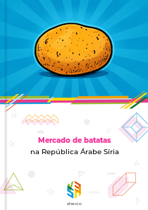 Mercado de batatas na República Árabe Síria