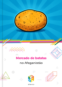 Mercado de batatas no Afeganistão