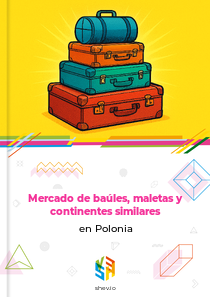 Mercado de baúles, maletas y continentes similares en Polonia
