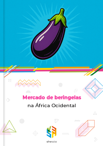 Mercado de beringelas na África Ocidental