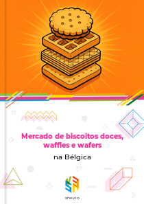 Mercado de biscoitos doces, waffles e wafers na Bélgica