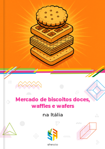 Mercado de biscoitos doces, waffles e wafers na Itália