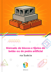 Mercado de blocos e tijolos de betão ou de pedra artificial na Suécia