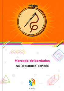Mercado de bordados na República Tcheca