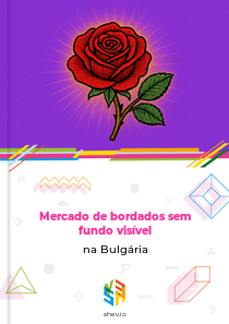 Mercado de bordados sem fundo visível na Bulgária