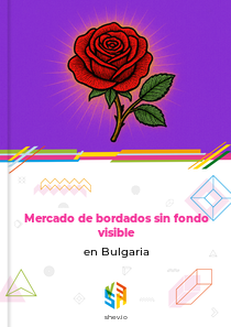 Mercado de bordados sin fondo visible en Bulgaria