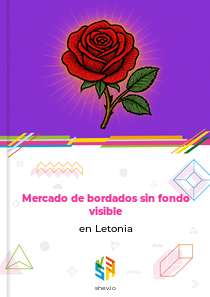 Mercado de bordados sin fondo visible en Letonia