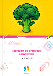 Mercado de brássicas comestíveis na Albânia