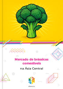 Mercado de brássicas comestíveis na Ásia Central