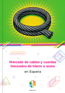 Mercado de cables y cuerdas trenzados de hierro o acero en España